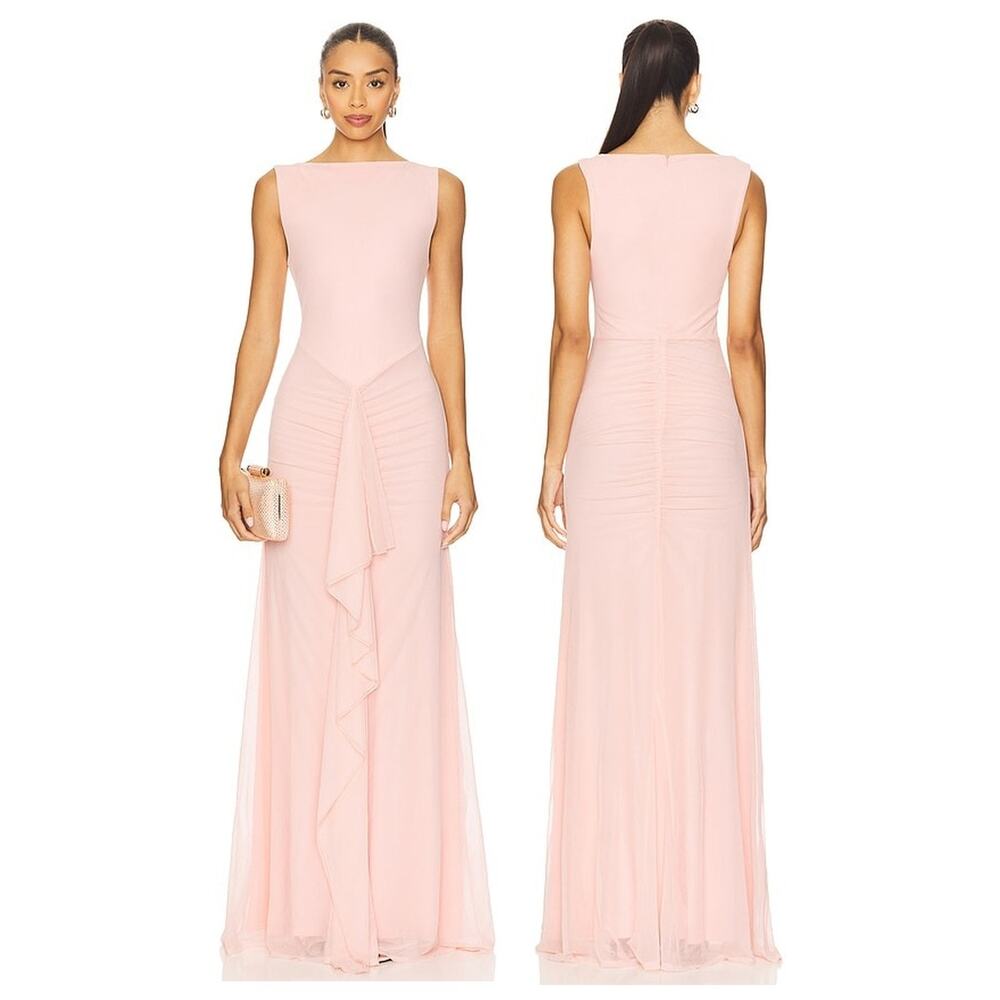 Lovers and Friends Ellie Maxi Dress Ruched Party Prom Formal Wedding Guest XXS